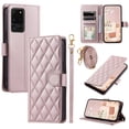 thumbnail image 3 of for Samsung Galaxy S20 Ultra Elegant Phone Case Wallet Pocket with Card Holder for Women,Crossbody Strap Case for Samsung Galaxy S20 Ultra with Strap Lanyard,Magnetic Flip Leather Case,Rosegold, 3 of 10