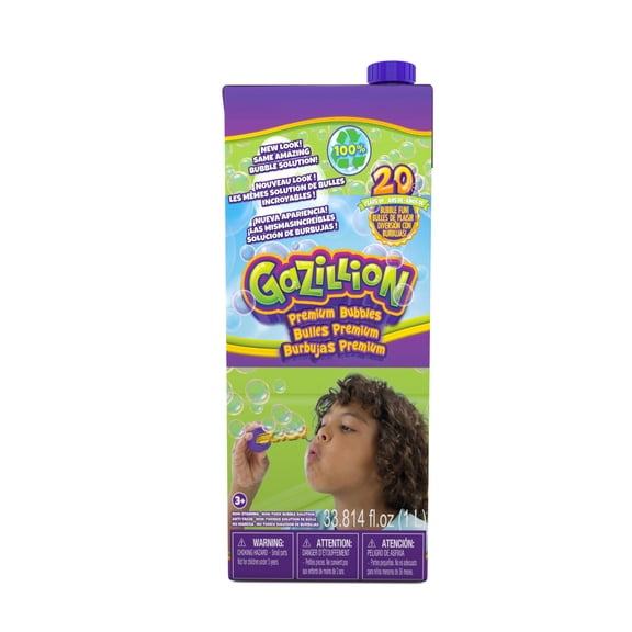 Bubbles Solution Gazillion Original Premium, caja de 1 litro