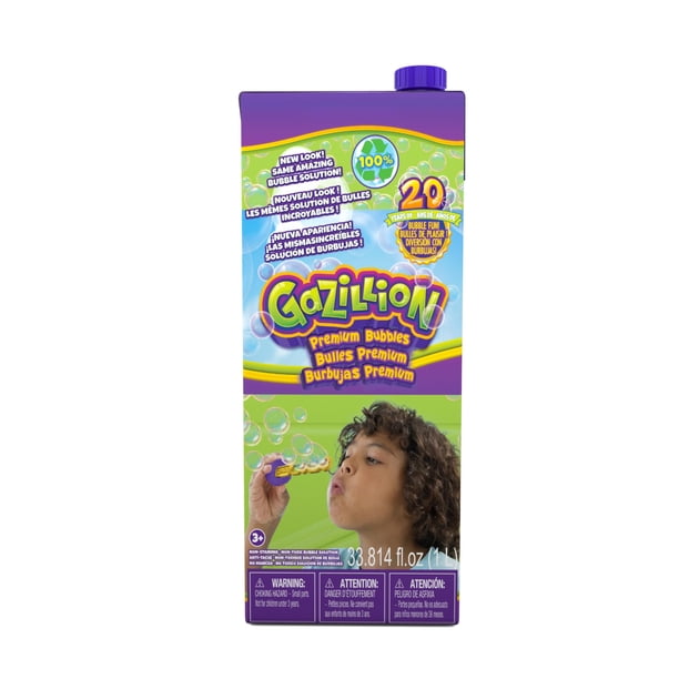 Bubbles Solution Gazillion Original Premium, caja de 1 litro