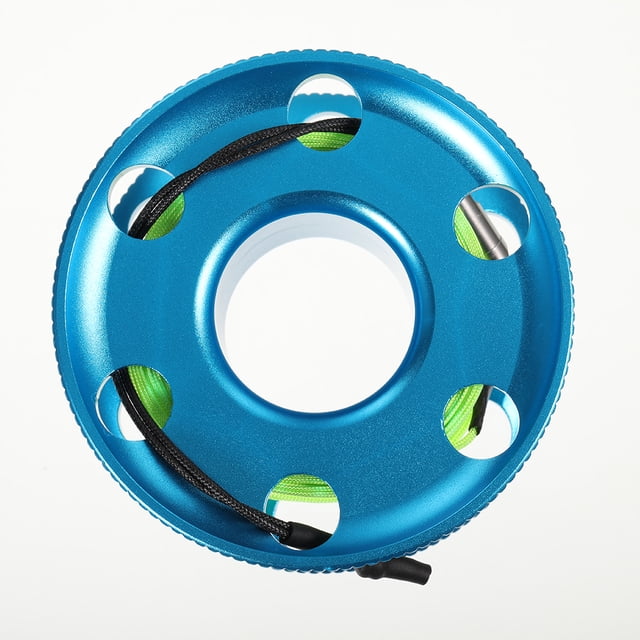 Reel High Density 30m Rope Lightweight Reel Professional Aluminum Cave Scuba Diving Tech Spool with Snap Hook Accessories Equipment Blue