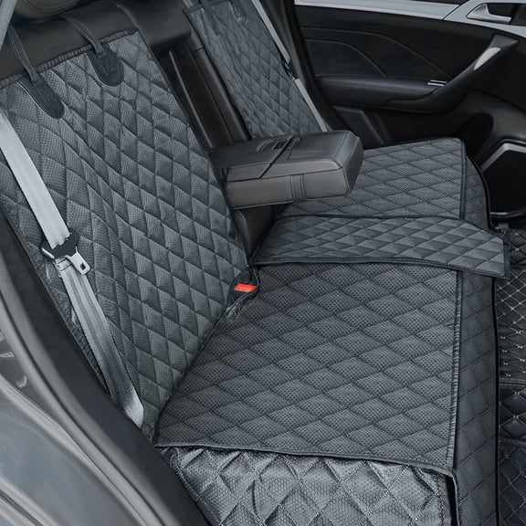 Anosospecial Dog Car Seat Cover for Back Seat Kids,Waterproof Durable Backseat Protector Universal Fit SUV Black