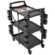 Hyper Tough Hyper Stack Foldable Collapsible Utility Cart, Black