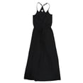 thumbnail image 1 of Vestido Maxi Bar III con Lazo en la Cintura para Mujer Negro Grande, 1 of 2