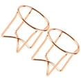 thumbnail image 5 of CIMAXIC Porte-Éponge de Maquillage 2 Pcs Forme Croisée Or Rose Étagère de Rangement pour Éponge de Maquillage Présentoir Délicat pour Œufs Cosmétiques Support de Séchage Beauté, 1.77"X1.77"X1.77 Pouces, 5 of 5