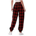 thumbnail image 4 of UngA Womens Christmas Pants High Waisted Baggy 2025 Cinch Bottom Sweatpants Gym Jogger Women's Sweatpants,Size XXXL, 4 of 6