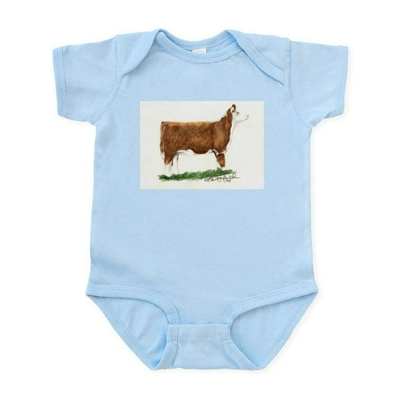 CafePress - Hereford Heifer Infant Bodysuit - Baby Light Bodysuit, Size Newborn - 24 Months