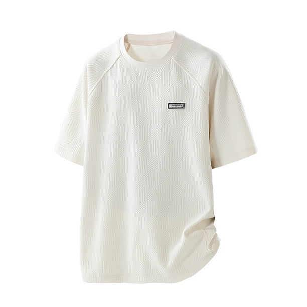 pstuiky camisetas para hombre, Camisetas casuales básicas de cuello redondo para hombre, camisetas de manga corta con cuello vuelto, blusa de manga corta ropa de hombre xxl