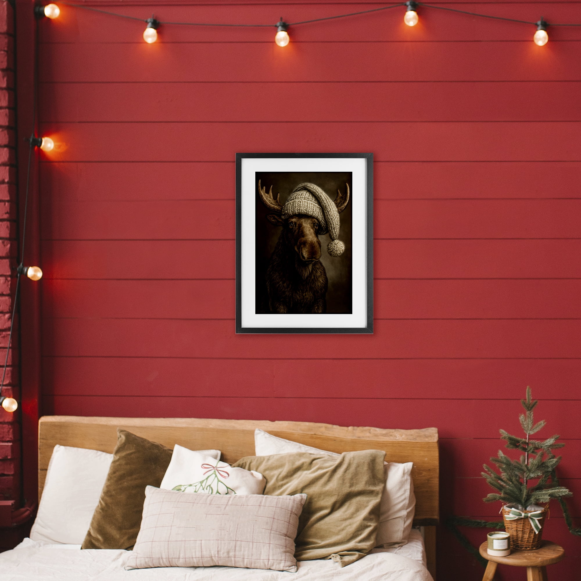 Stupell Industries Northwood Gentle Giant Black Framed Print Under Glass, design by Kelley Parker