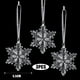 thumbnail image 3 of Colgantes de copos de nieve acrílicos con forma de carámbano, adornos de cristal transparente para Navidad, colgantes para árbol de Navidad, decoración para fiestas en el hogar, Año Nuevo, 3 of 5