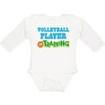 thumbnail image 3 of Inktastic Volleyball Player Kids Boys or Girls Long Sleeve Baby Bodysuit, 3 of 5