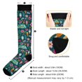 thumbnail image 3 of FORMRS Womens Knee High Socks Casual Long Thick Travel Daily Wear, 1 Pair, Green Vibrant Truck Pattern, 3 of 6