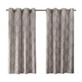 thumbnail image 2 of Exclusive Home Curtains Medallion Room Darkening Blackout Grommet Top Curtain Panel Pair, 52x84, Silver, 2 of 10