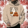 thumbnail image 2 of TSADFHJI Sweat à Capuche pour Hommes Automne Mode Décontractée Imprimé Partiel Pull à Capuche Manches Longues L Kaki, 2 of 4