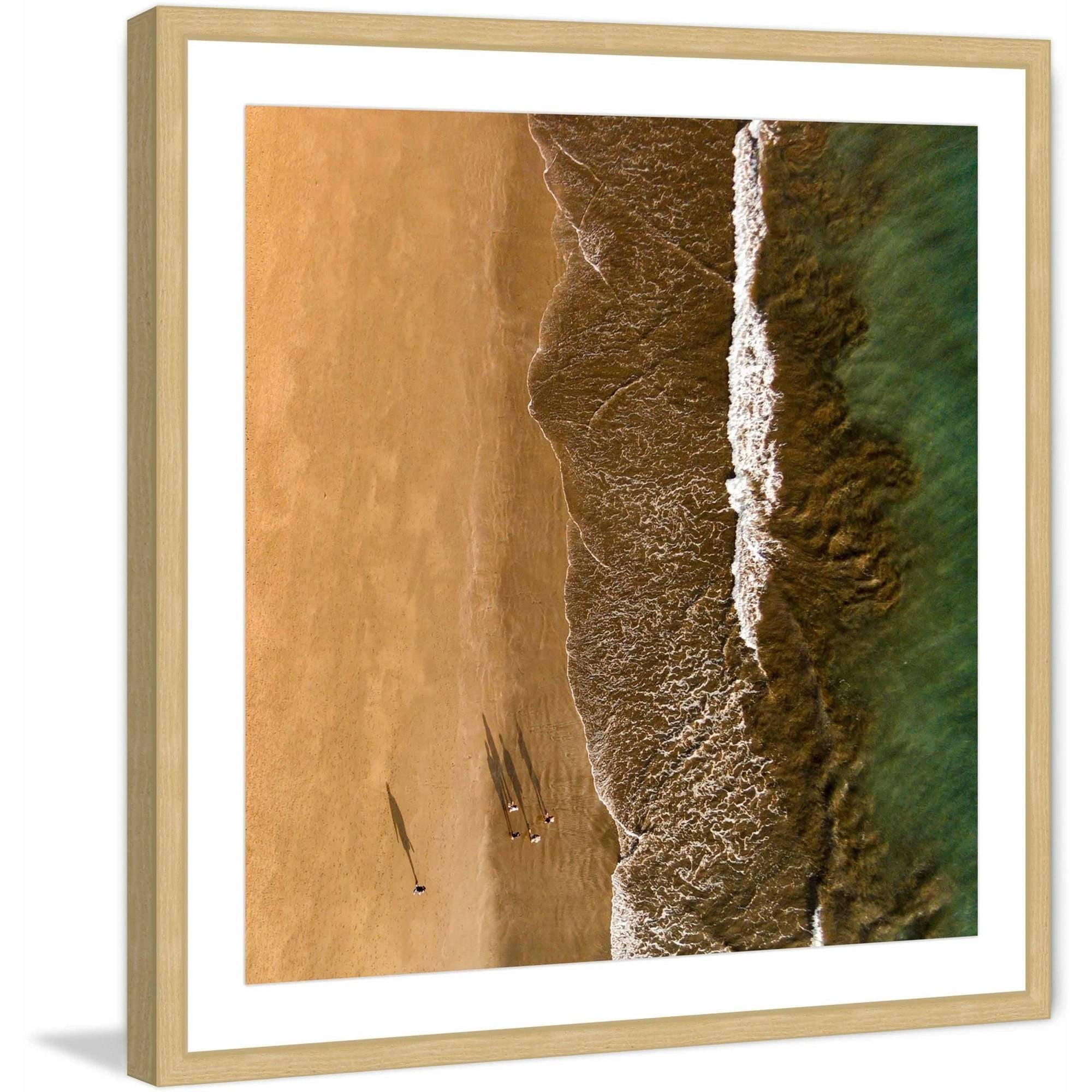 "Along the Water" Framed Painting Print