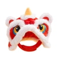 thumbnail image 1 of Sombrero para disfraz de mascota, sombrero de Año Nuevo para mascotas, accesorio para disfraz de perro, fácil de usar Año Nuevo sombrero de danza del león, 1 of 7