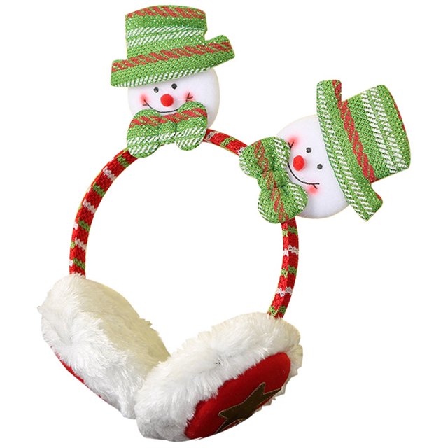 Winter Earmuff Cute Cartoon Festive Fluffy Ear Muff Ear Warmer for Christmas