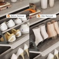thumbnail image 4 of Bingirl Armoire à Chaussures avec 4 Tiroirs Basculants Armoire à Chaussures en Bois avec Tablette Réglable Rangement pour Chaussures pour Entrée Armoire à Chaussures Dissimulée pour Couloir Salon Gris, 4 of 6