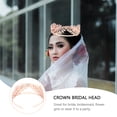 thumbnail image 6 of LOLIPPYY Bride Accessories Crown Headband Rose Gold Hair Accessory for Wedding 1Pcs, 6 of 7