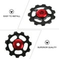 thumbnail image 2 of LOLIPPYY Rear Guide Wheel 2Set Aluminum Alloy for Bike Components Black, 2 of 8