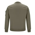 thumbnail image 4 of LOVZFMLL Jackets for Men's Solid Color Velvet Winter Windproof No Hat Long Sleeved Pocket, 4 of 8