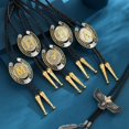 thumbnail image 3 of Deer Head Shoestring Necktie Bolo Tie Cowboy Necktie Western Necklace, 3 of 17