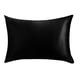 thumbnail image 2 of Ounissouiy Funda de almohada simple para casa, apartamento, hotel, funda de almohada, funda de almohada de cama de color sólido Juegos de cama negro, 2 of 8