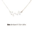 thumbnail image 3 of Ins Constellations Theme Friendship Necklace Rhinestone Comfortable Delicate with Display Card Pendant for Lover Festival Gifts Scorpio Silver, 3 of 6