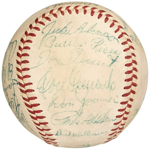 Jackie Robinson Roy Campanella 1956 Brooklyn Dodgers Team Signed Baseball PSA