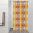 thumbnail image 2 of Orange Yellow Checkerboard Checkered Pattern Shower Curtain 36"x72" ,Bathroom Decorative Shower Curtains Set with 12 Hooks,Modern Waterproof Washable Shower Curtain, 2 of 6