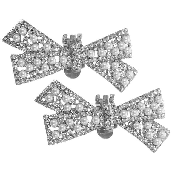 Bridal Shoes Shoe Clips for Bridal Removable Bow Shoe Buckle High Heels Wedding Shoes Accessories Toe Shoe Upper Decorative Buckle Decorate Wedding Shoes Women's