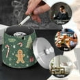 thumbnail image 4 of Yayeee Ashtray with Lid for Cigarette Smokeless Stainless Steel Home Ash Holder, Christmas Gingerbread, 4 of 7