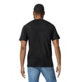 thumbnail image 3 of Gildan Short Sleeve Crewneck T-Shirt, Softstyle Midweight Classic Shirt, Pitch Black Tee, XL, 3 of 5