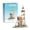 6034Boxed, variant on Seaside Lighthouse Building Blocks Set with Cottage Architecture DIY Collectible Coastal Scene Model Bricks Kit