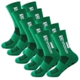 thumbnail image 1 of Pares de Calcetas antideslizantes SpotGreen 5Pares Verde 6-12.5US TapeDesign Calcetines Tubo Medio Algodón., 1 of 2