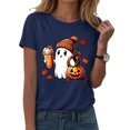 thumbnail image 2 of Leey-World Halloween Shirt Halloween Shirts for Women Short Sleeve T-Shirts for Women Halloween Graphic Tops Fall Shirt, 2 of 7