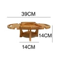 thumbnail image 2 of Mesa De Picnic Plegable De Madera, Estante Portátil Para Copas De Vino Para Jardín, Viaje, Camping Scienceny HA037034-00, 2 of 6