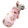 thumbnail image 2 of Dog Costume Cartoon Printing Round Neck Apparel Winter Warm Pet Pajamas Blouse for Puppy, 2 of 7