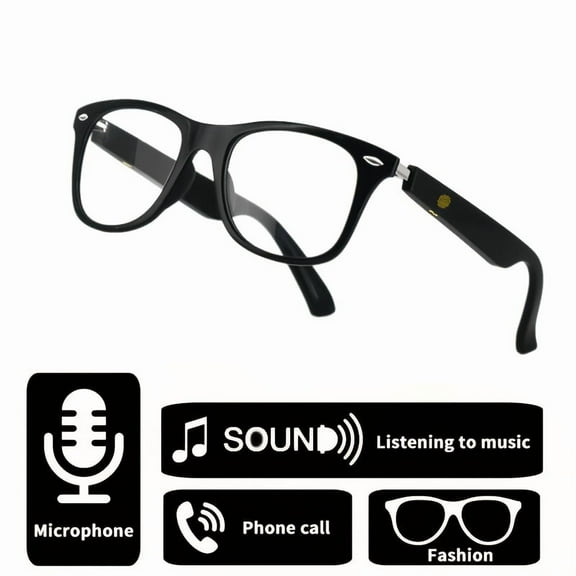 Smart Wireless 5.3 Glasses | HIFI Music/Wireless Calls | Blue Light & UV Protection | Long Battery for Outdoor Sports | Rechargeable Unisex Tech Gift