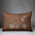 thumbnail image 3 of Creative Products Brown Bike 20 x 14 Spun Poly Pillow, 3 of 3