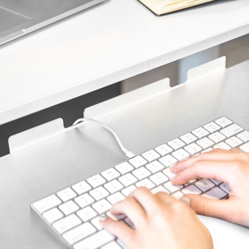 UnderTheDesk Keyboard Sliding Tray with Clamp Computer Desk Extender