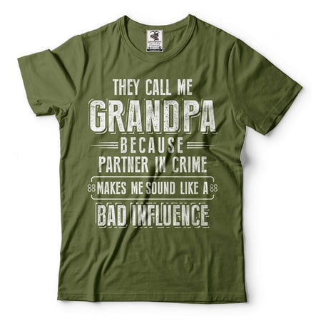 Funny Grandpa Shirt Grandpa Partner In Crime T Shirt Funny Shirt For Men Grandfather Shirt