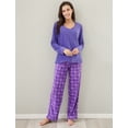 thumbnail image 2 of Women's Soft and Warm Lightweight Pajama Sleepwear Set with Pants RHW2862, 2 of 7
