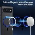 thumbnail image 3 of Magnetic Case for Google Pixel 6, Translucent Matte Anti-Fingerprint,Compatible with MagSafe,Slim Fit Shockproof Protective Phone Case for Pixel 6 Case (Transparent Black), 3 of 12