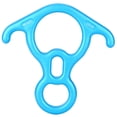 thumbnail image 1 of Mosquetón de anilla de cuerno de buey de 50 kN, descensor de alta resistencia para rescate en escalada al aire libre, azul, 1 of 12