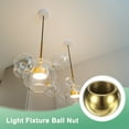 thumbnail image 6 of Uxcell 10 Pack Lamp Finials Caps M10x15mm Spherical Decoration Knob Brass Tone, 6 of 7