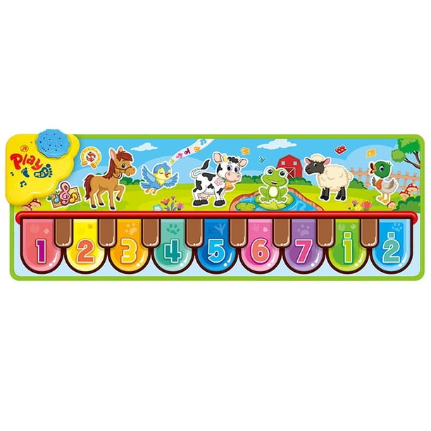 Tapete musical YONGSHENG multifuncional con 15 sonidos antideslizante portátil para niños