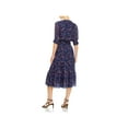 thumbnail image 2 of Parker Womens Printed Smacked Midi Dress Blue S, 2 of 2