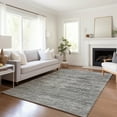 thumbnail image 6 of Addison Rugs Mayfield Washable Transitional Horizontal Bars Silver Rectangle Rug, 2'6" x 3'10", 6 of 6