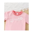 thumbnail image 4 of Seyurigaoka Unisex Baby’s Letter Long Sleeve T-shirt and Stitching Long Pants Set, 4 of 9