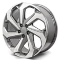 thumbnail image 6 of Set of 20" Machined Face W/Gunmetal Outline LXSport Style Wheels for Honda Civic, Accord, CRV, HRV (20x8, 48mm Offset), 6 of 6